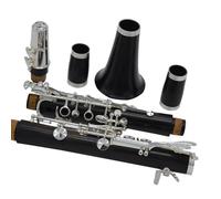 Clarinet Beginners B-flat Ebony Clarinet Instrument Silver-plated Keys 17-key Clarinet For Beginners To Play