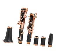 Clarinet Beginners Bb Clarinet Lacquer Rose Gold 17 Keys Sib Black Clarinete
