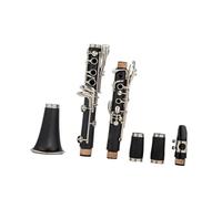 Clarinet Beginners Black Bb Clarinet 17 Keys B Flat Musical Instruments Bakelite Tube Silver Plated Clarinet