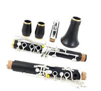 Clarinet Beginners Clarinet Bb Wood Ebony Nickel Silver 7 Keys Silver Plated