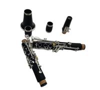 Clarinet Beginners Professional Clarinet C Tune Ebony Wood Sliver Plated Keys With Mouthpiece