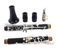 Clarinet Beginners Professional Ebony Clarinet A Tune 17 Key Silver Plated Copper Clarinet