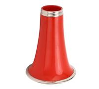 Clarinet Bell Replacement, ABS Plastic Clarinet Speaker Horn Tube with Plated Metal Ring, Durable Wind Instrument Accessory for Enhanced Sound Quality and Long Lasting Perfo (CC29 Red)