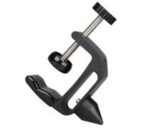 Clarinet Bracket Desktop Storage Holder Multifunctional Fixing Clamp | Abs and Metal Build, Cone-shaped Profile, Black Finish, Supports Clarinet Cork Grinding, Photography Use