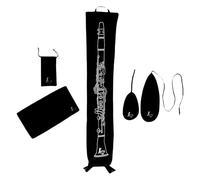 Clarinet Care & Accessory Pack | Full Length Bb Clarinet Cover | Double Pull-Through Set | Mouthpiece Pouch | Polishing Cloth | As Beautiful as it is Practical | Exceptional Value