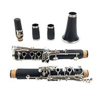 Clarinet Clarinet 17/18 Keys Bb Natural Hard Rubber/Bakelite ABS Pipe Body Material Clarinet Professional Clarinet (Color : Rubber 17keys)