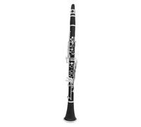 Clarinet Clarinet Musical Instruments Two-section Black Tube Beginner Bb 6 Rings 17 Keys(Type 2 Bb)