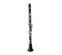 Clarinet Clarinet Two-section Pipe Bb Adult Beginners Professional Performance 17 Keys(Black Ebony)