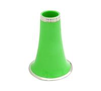 Clarinet Color ABS Bell Mouth With Silver Edge Metal Mouth Quality Loudspeaker Woodwind Instrument Accessories (Color : Green)