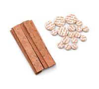 Clarinet Cork Replacement Kit 10Pcs Neck Joint Corks and 17Pcs Pads with a Velvet Storage Bag for Bb Clarinet (Beige & Yellow)