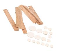 Clarinet Cork Replacement Kit, Bb Key 17Pcs Sound Hole Pads Clarinet Repair Kit Instrument Accessories with 10Pcs Cork Sheets for Saxophone Woodwind Repair Oboe Flute