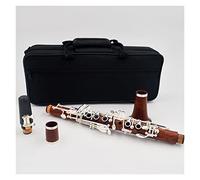 Clarinet Eb Tone Redwood Clarinet Good Sound Beginner Clarinet (Color : Silver plated keys)