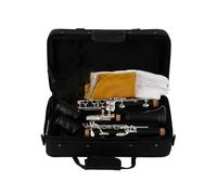 Clarinet Ebony Clarinet Bb Silver Plated Keys 17 Keys Wooden