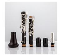 Clarinet Ebony Clarinet BB Tune 17 Key Silver Plated Copper Solid Wood Clarinet Professional Clarinet