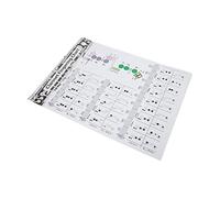 Clarinet Fingering Chart Clarionet Chords Poster Training Chart Musical Instrument Accessories for BeginnersS 30cm Professional Accessories for Use (Clarinet chord score (tuba))