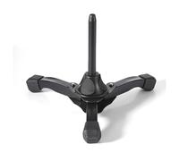 Clarinet Flute Oboe Stand Portable Foldable Tripod Lightweight 0 5kg Non Slip Rubber Feet Black Yellow Instrument Holder for Woodwind Accessories (Black)