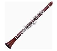 Clarinet for Beginner 17-key BB-tuned Clarinet Double-regulating Tube Clarinet Synthetic Wood Ebony Bakelite Black Wind Instrument Adult Beginner Grade Test Student Clarinet Set (Color : Mahogany)