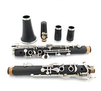 Clarinet for Beginner German Style G Tune 18 Key Clarinet ABS Resin Body Material Nickel Plated Keys Student Clarinet Set