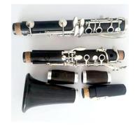 Clarinet Instrument 17 Key Bb Tone Clarinet Ebony Body Silver Plated Keys Clarinet With Storage Case