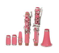 Clarinet Instrument 17 Key Clarinet Bb Tone Pink Bakelite Body Clarinet With Cloth Case Gloves Reeds Clip Accessories