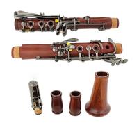 Clarinet Instrument 17 Keys Bb Tone Clarinet Redwood Solid Wood Tube Body Nickel Plated Keys Clarinet With Storage Case
