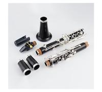 Clarinet Instrument 18-key Clarinet In B Flat Ebony Body Silver Plated Key Clarinet With Storage Box And Accessories