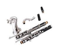 Clarinet Instrument B Flat Bass Bakelite Body White Copper Nickel Plated Clarinet Instrument With Portable Case And Accessories