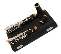 Clarinet Instrument Ebony Bb Tone19 Key Clarinet Wooden Body Silver Plated Keys Italian Pads Clarinet With Case