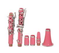 Clarinet Instrument Pink Bb Tone 17 Key Clarinet Bakelite Body Material With Box Reeds Cloth Screw Tool Accessories