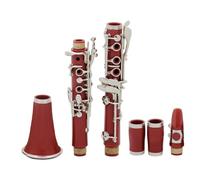 Clarinet Instrument Red Clarinet 17 Keys Bb B Flat Tone Bakelite Body Clarinet With Box And Musical Instrument Parts