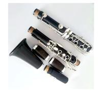 Clarinet Instrument Student 17 Key Bb Tone Clarinet Ebony Body Silver Plated Keys Clarinet With Torage Case