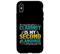 Clarinet Is My Second Language Carlinet Player Case for iPhone X/XS