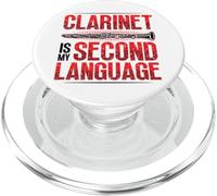 Clarinet Is My Second Language Carlinet Player PopSockets PopGrip for MagSafe