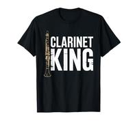 Clarinet King, clarinet player orchestra clarinetist T-Shirt