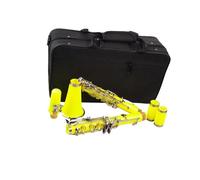Clarinet Kit Bb Clarinet Cupronickel Plated Nickel 17-Key Kit W/Clarinet Reeds Strap Case Components Yellow