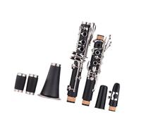 Clarinet Kit Clarinet Bb Flat With Carry Case Gloves Case 10pcs Reeds Woodwind Instrument