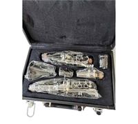 Clarinet Kit Clarinet C Tune Ebony Wood Or Bakelite Sliver Plated Keys With Mouthpiece(Ebony Wood)