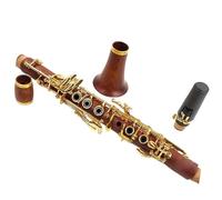 Clarinet Kit Clarinet Eb Tone Redwood Gold plated keys Silver plated keys (Color : Gold plated keys)