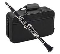 Clarinet Kit Clarinet Instrument Bb Flat 17 Keys Beginner Exam Stage Performance Ebony(Bakelite 2)