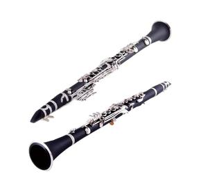 Clarinet Kit Musical Instrument Clarinet Silver Plated Keys B Flat Beginner Entry Level Exam
