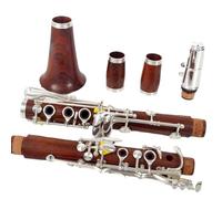 Clarinet Kit Professional Clarinet Bb Rosewood Clarinet Silvering Keys Solid Wood B Adjust 17 Keys