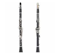 Clarinet Kit Synthetic Wood Bakelite Clarinet Instrument Beginner Exam Professional Performance(Ebony material)