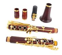 Clarinet Kit Wood Professional Clarinet Bb Redwood Silver Plated Keys Copper-Nickel