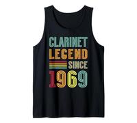 Clarinet Legend 1969 56 Years Musician Clarinet Player Tank Top