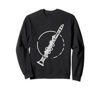 Clarinet Line Art Music Woodwind Orchestra Design Sweatshirt