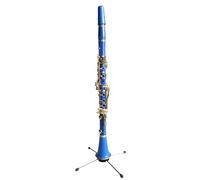 Clarinet Musical 17-key clarinet Bb ABS body colored clarinet(Blue)