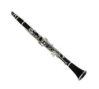 Clarinet Musical 17-key plastic clarinet B-flat colored clarinet western wind instrument wind instrument(Black)