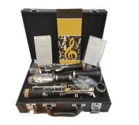 Clarinet Musical 17 Keys Bb Clarinet Bakelite B Flat Musical Instrument with Case Accessories Mouthpiec Nickel Silver