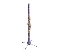 Clarinet Musical 17K Clarinet Bb Tube ABS Body Colored Clarinet Blue Black Tube Blue Green Purple Yellow Clarinet Bb Tube(Purple)