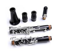 Clarinet Musical 18 Keys Silver Professional Ebony Clarinet Bb tone plated Grenadilla Solid wood